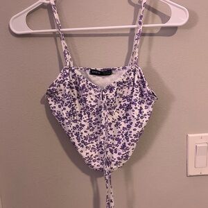 SHEIN Purple Floral Top